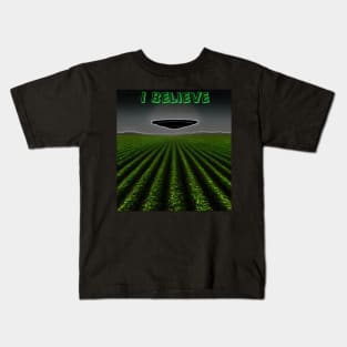 I Believe UFO Kids T-Shirt